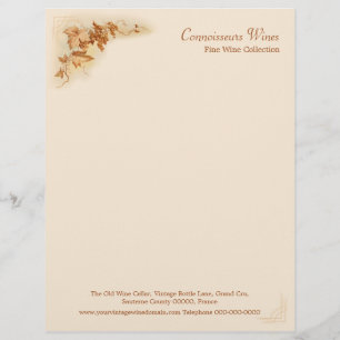 Wine business letterhead