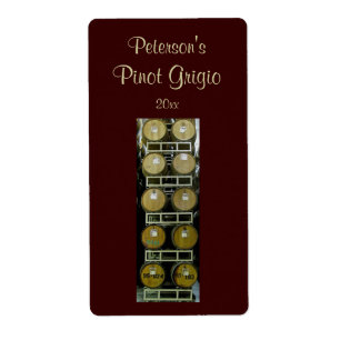 Wine Casks Homemade Wine Label