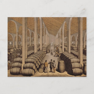 Wine Cellar at Jerez de la Frontera Postcard