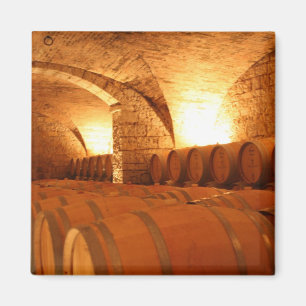 Wine Cellar Barrels Magnet