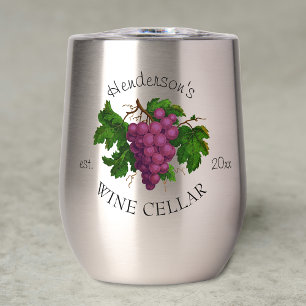 Wine Cellar Grapes Personalized Name Home Winery