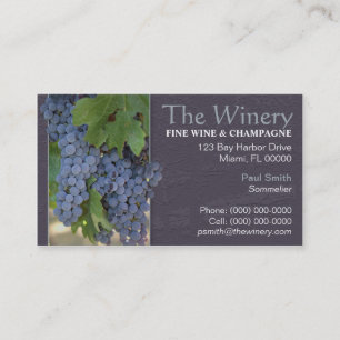 Wine & Champagne Business Card