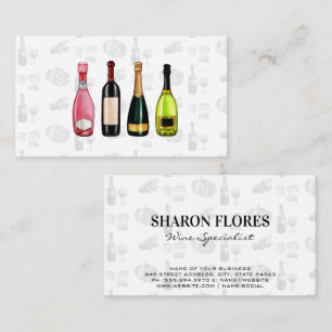 Wine Champagne Vineyard Business Card