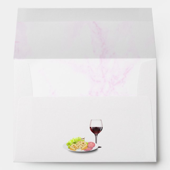 Wine & Charcuterie Bridal Shower Envelope (Back (Bottom))