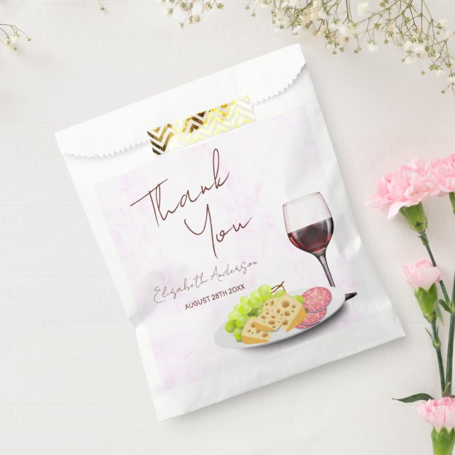 Wine & Charcuterie Bridal Shower Favour Bag (Sealed)