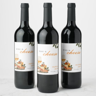 Wine & Cheese Engagement Party Wine Label