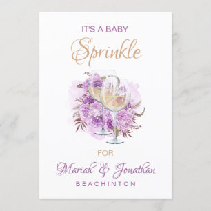 *~* Wine Cheese SPRINKLE Baby Shower Invitation