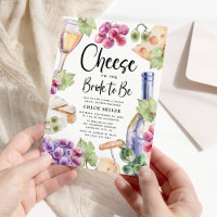 Wine & Cheese Watercolor Bridal Shower