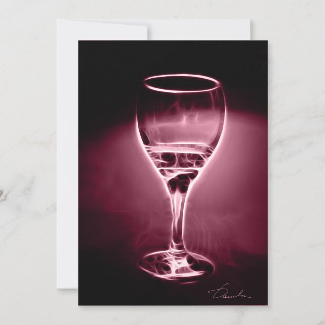 WINE cocktail party Invitation (Front)