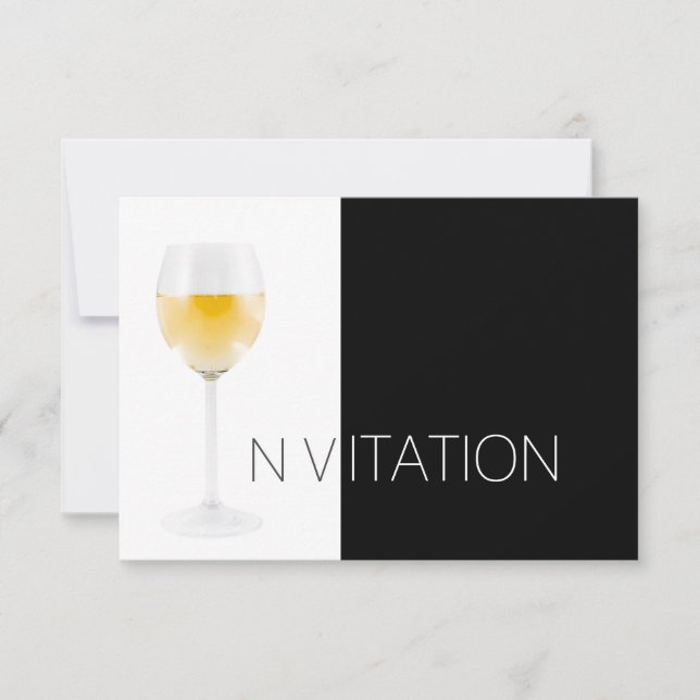 Wine Cocktail Party Invitation Vip Invitation (Front)