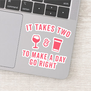 Wine & Coffee Funny Quote