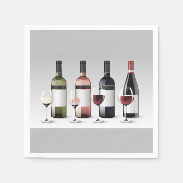 Wine Collection Paper Napkins (Front)
