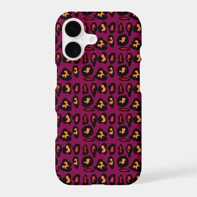 Wine coloured pattern plus black peach red design (Back)