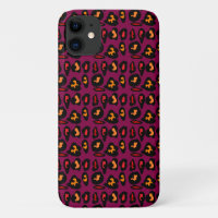 Wine coloured pattern plus black peach red design