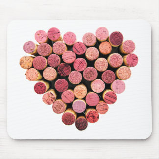Wine Cork Heart Mousepad