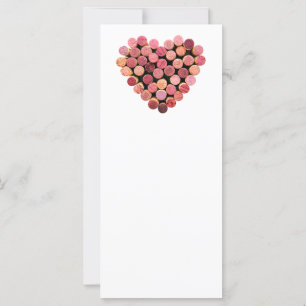 Wine Cork Heart Rack Cards
