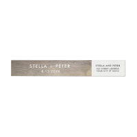 Wine Cork Heart Return Address Label