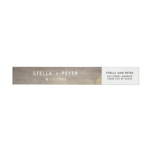 Wine Cork Heart Return Address Label