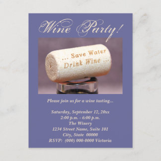 Wine Cork Invitations
