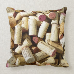 Wine Cork Pillow! Throw Pillow