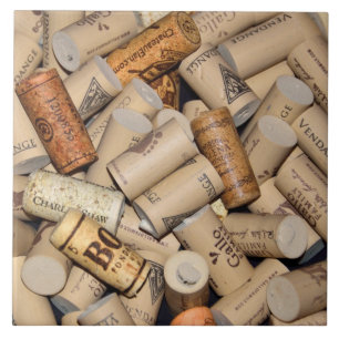 Wine corks background tile