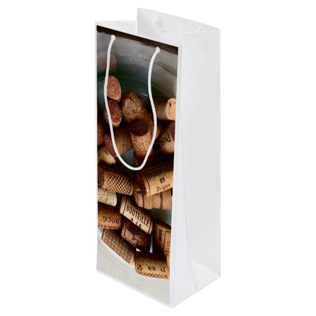 Wine Corks Gift Bag (Back Angled)