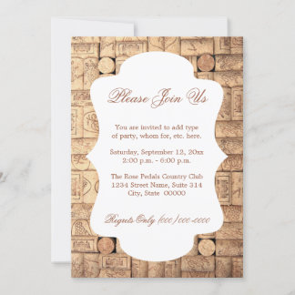 Wine Corks Invitations