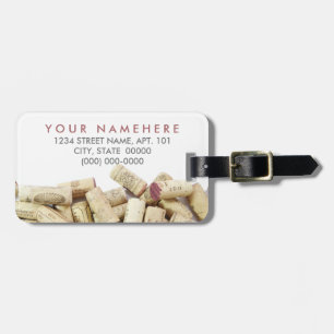 Wine Corks Luggage Tag