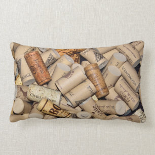 Wine Corks Lumbar Pillow