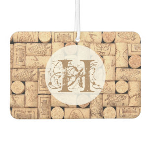 Wine Corks Monogram Air Freshener