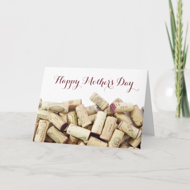 Wine Corks Mother's Day Card (Front)