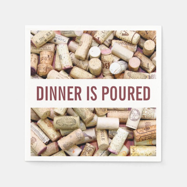 Wine Corks Napkin (Front)