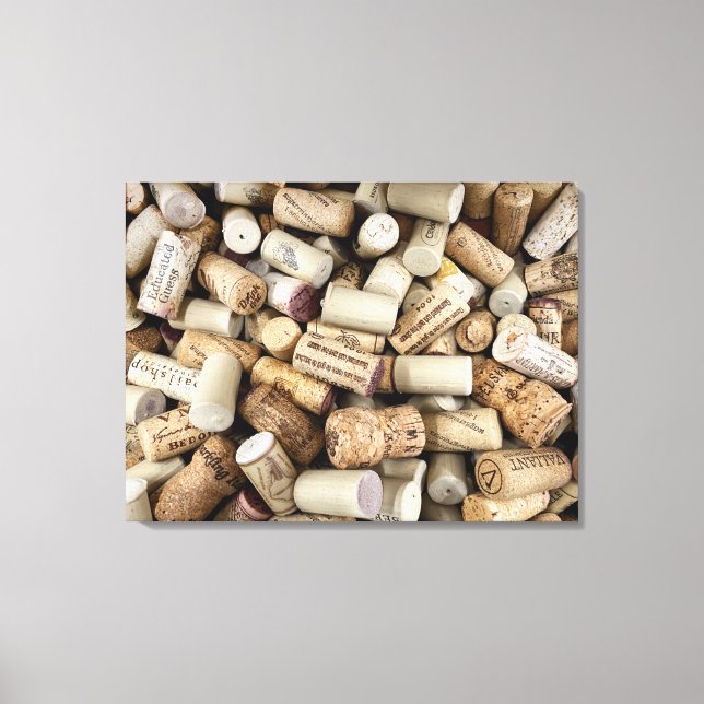 Wine Corks Photo Poster Canvas Print (Front)