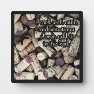 Wine Corks Quote plaque