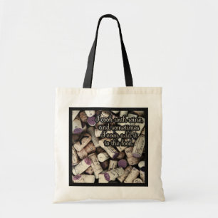 Wine Corks Quote tote bags