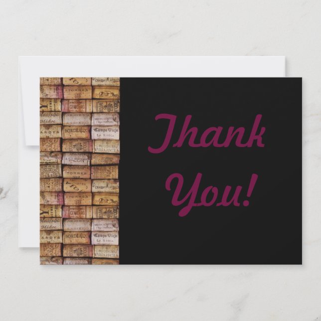 Wine Corks Thank You card (Front)