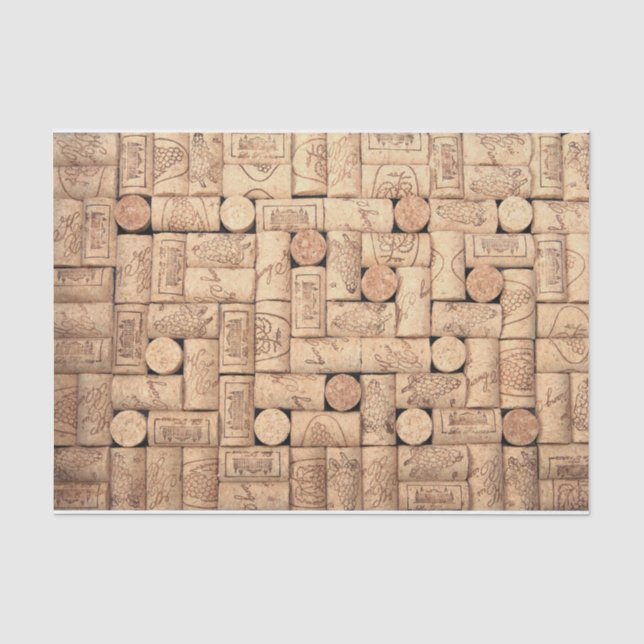 Wine Corks Tissue Paper (Front)