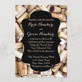 Wine Corks Wedding Invitations
