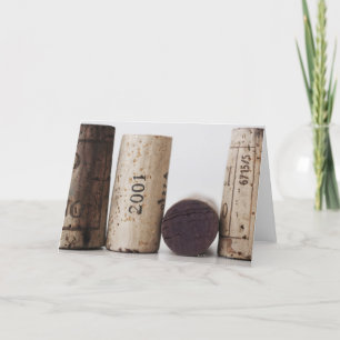 Wine corks with dates card