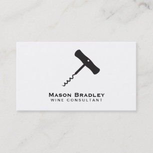 Wine   Corkscrew Business Card