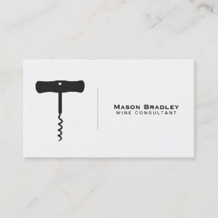 Wine   Corkscrew II Business Card