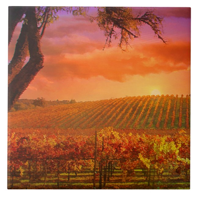 Wine Country Art Tile (Front)