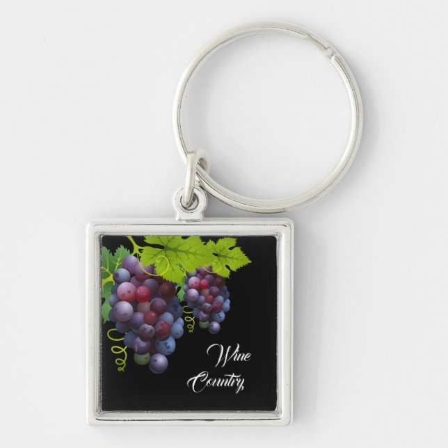 Wine Country Grapes  keychain (Front)