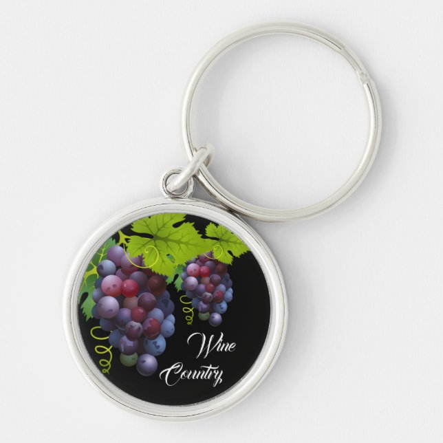 Wine Country Grapes  keychain (Front)