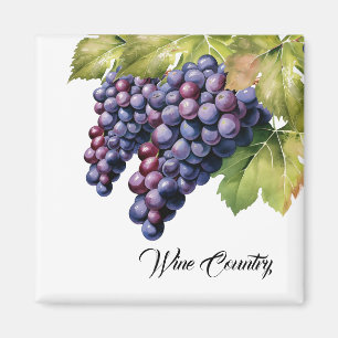 Wine Country Grapes  Magnet