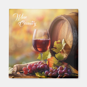 Wine Country Grapes Magnet
