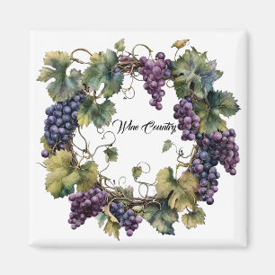 Wine Country Grapes Magnet