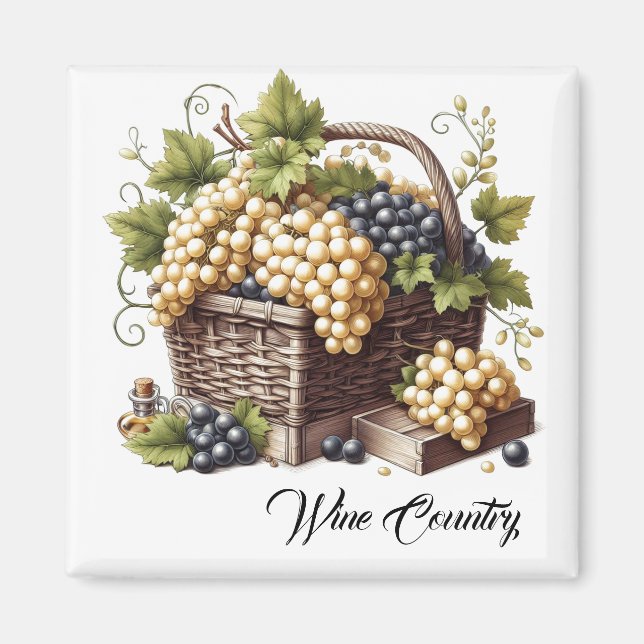 Wine Country Grapes  Magnet (Front)