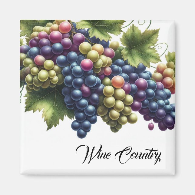 Wine Country Grapes  Magnet (Front)