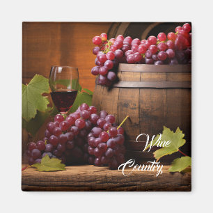 Wine Country Grapes Magnet